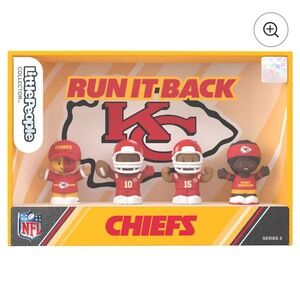 NIB Fisher Price Little People Kansas City Chiefs Fanatics NFL Collectors Set